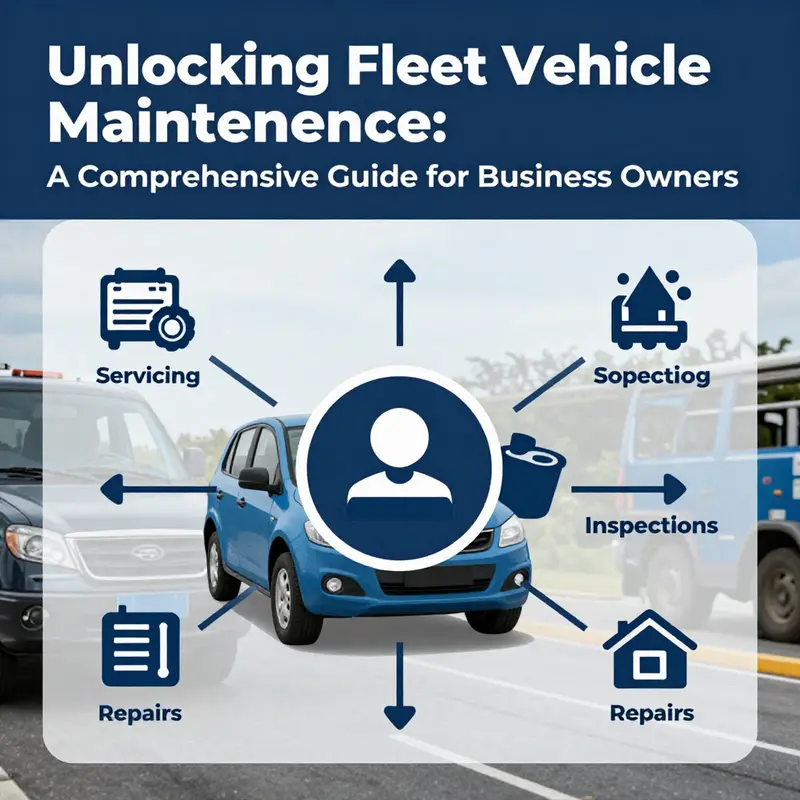 A fleet yard reflecting the importance of regular vehicle maintenance practices.