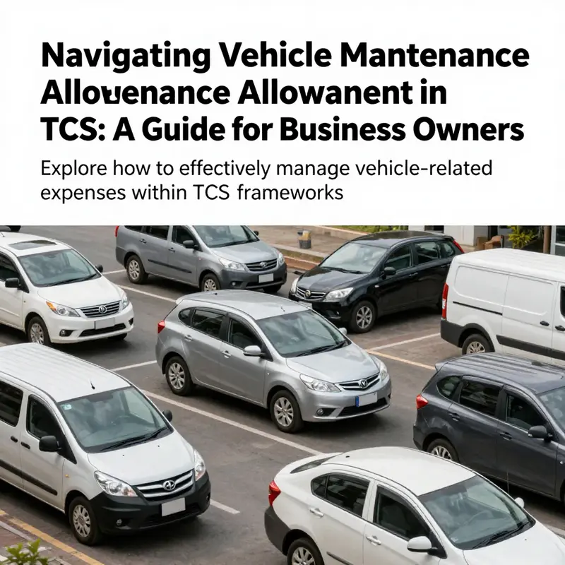 Different types of vehicles showcasing the relevance of maintenance allowances in a business environment.