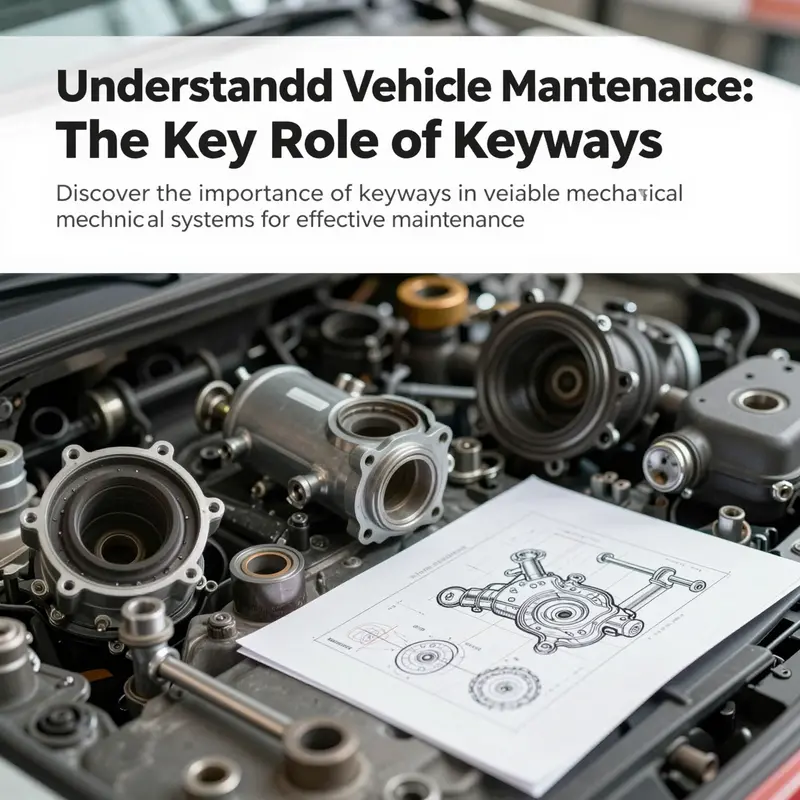 Professional setup depicting vehicle maintenance tools and diagrams focusing on key mechanical systems.