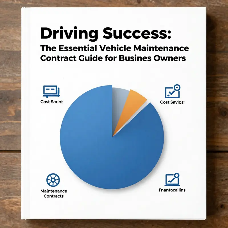 A business owner confidently evaluating their fleet, empowered by a comprehensive vehicle maintenance contract.