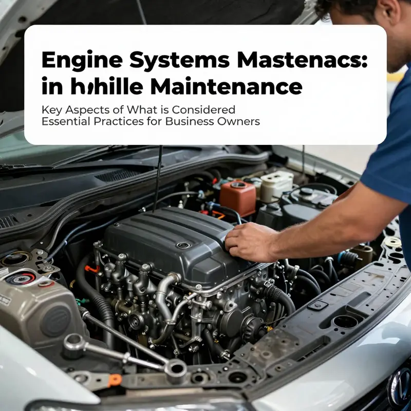 Engine maintenance is crucial for vehicle performance. Regular inspections and oil changes prevent breakdowns.