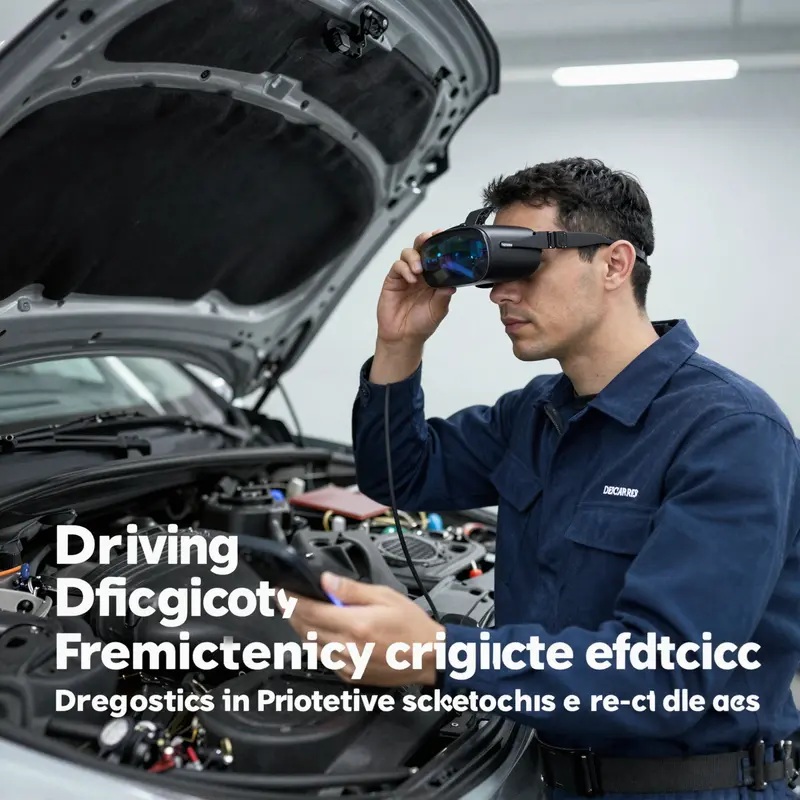 Technician using real-time data to monitor vehicle performance and detect anomalies.