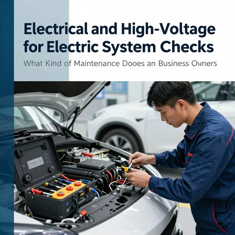 A technician carefully inspects an electric vehicle’s battery pack to ensure optimal performance and longevity.