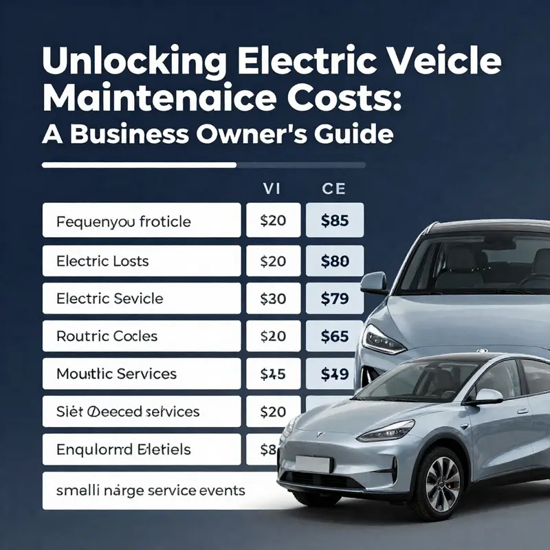 Key factors that lead to lower maintenance costs for electric vehicles.