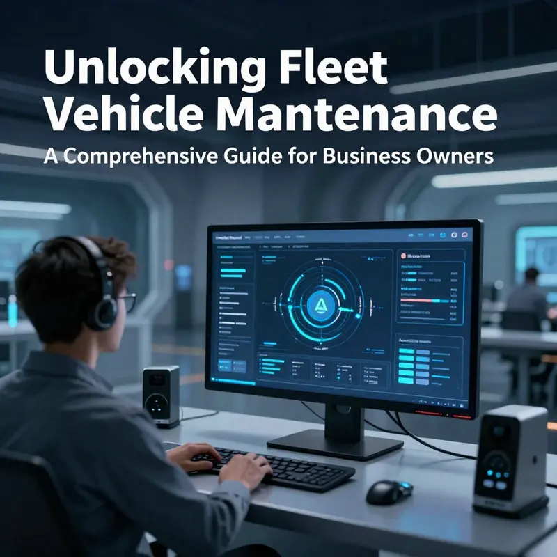 A fleet yard reflecting the importance of regular vehicle maintenance practices.