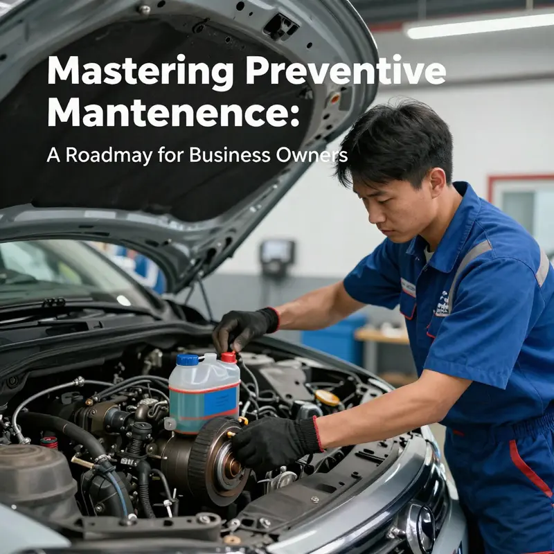 An infographic explaining the fundamental aspects of preventive maintenance for vehicles.