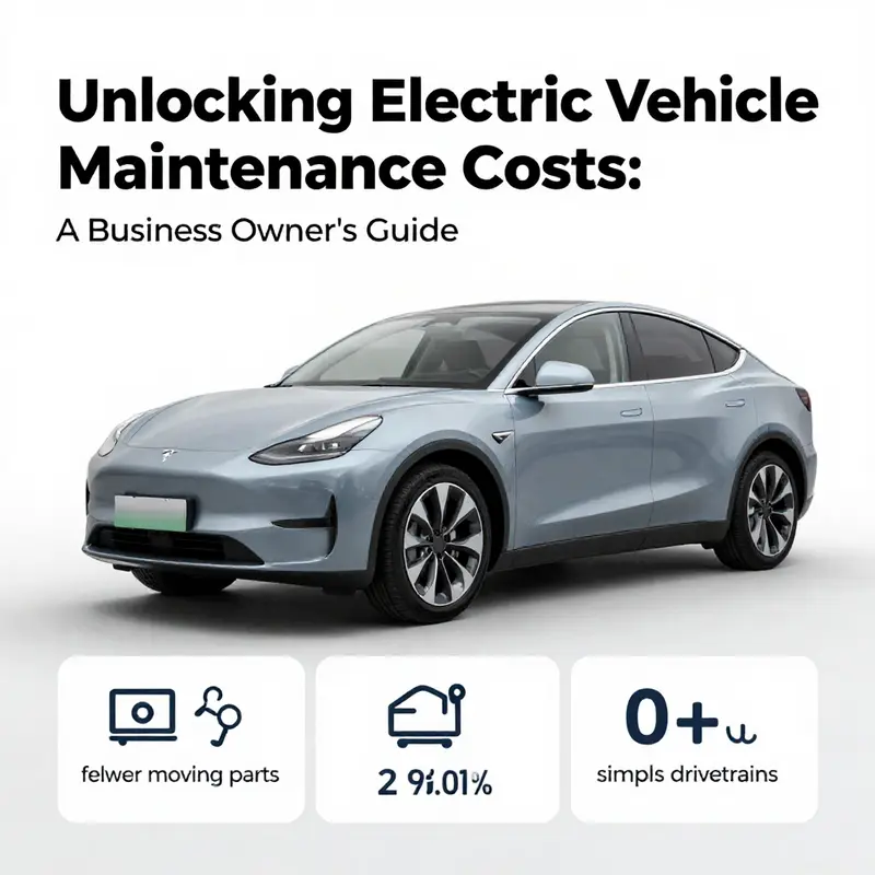 Key factors that lead to lower maintenance costs for electric vehicles.