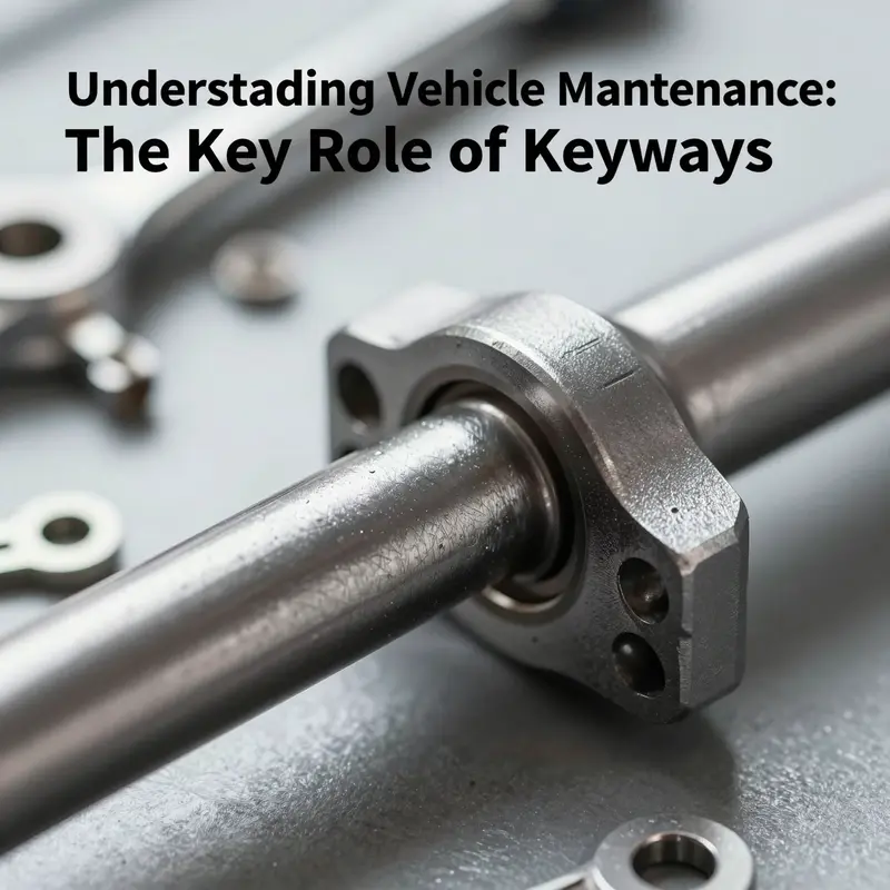 Keyway and key system essential for torque transmission in vehicles.