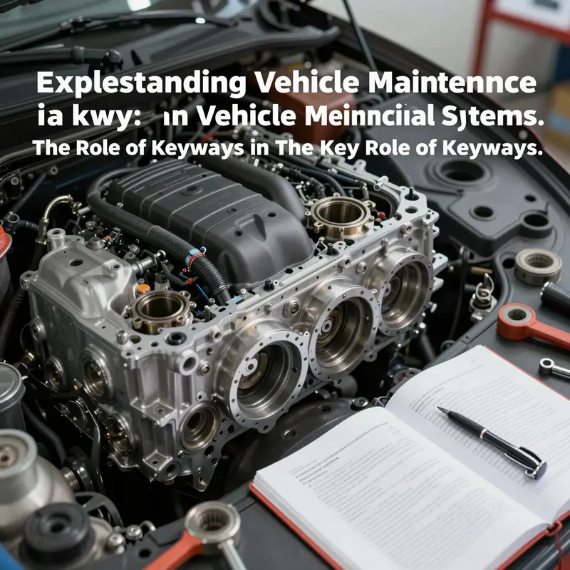 Keyway and key system essential for torque transmission in vehicles.