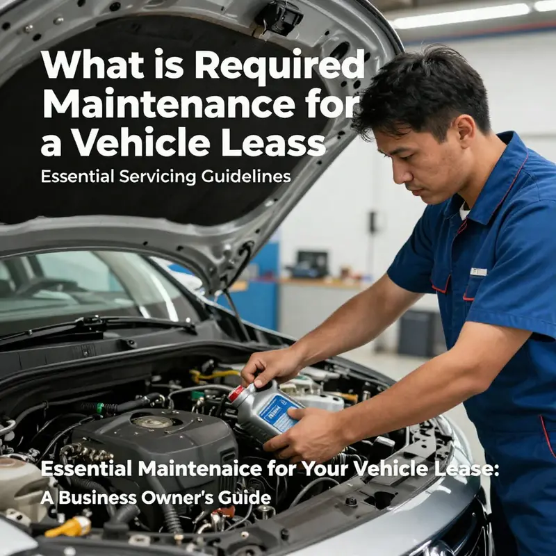 A mechanic performing essential maintenance on a leased vehicle.