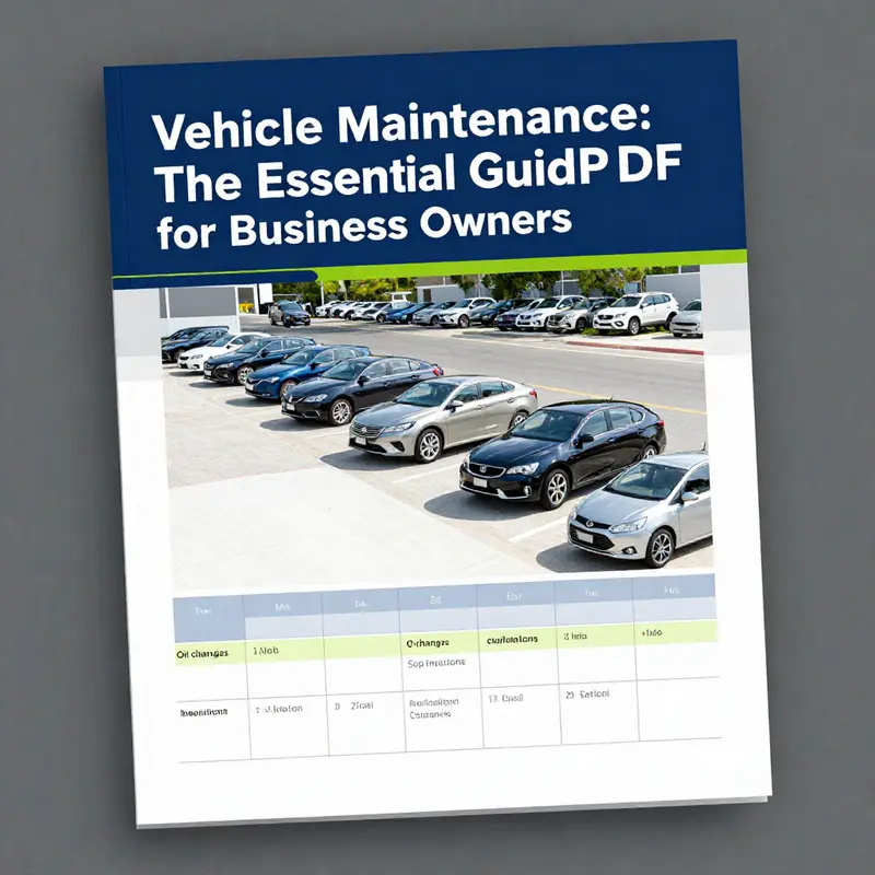 An overview of a Vehicle Maintenance PDF illustrating its crucial role in vehicle care.