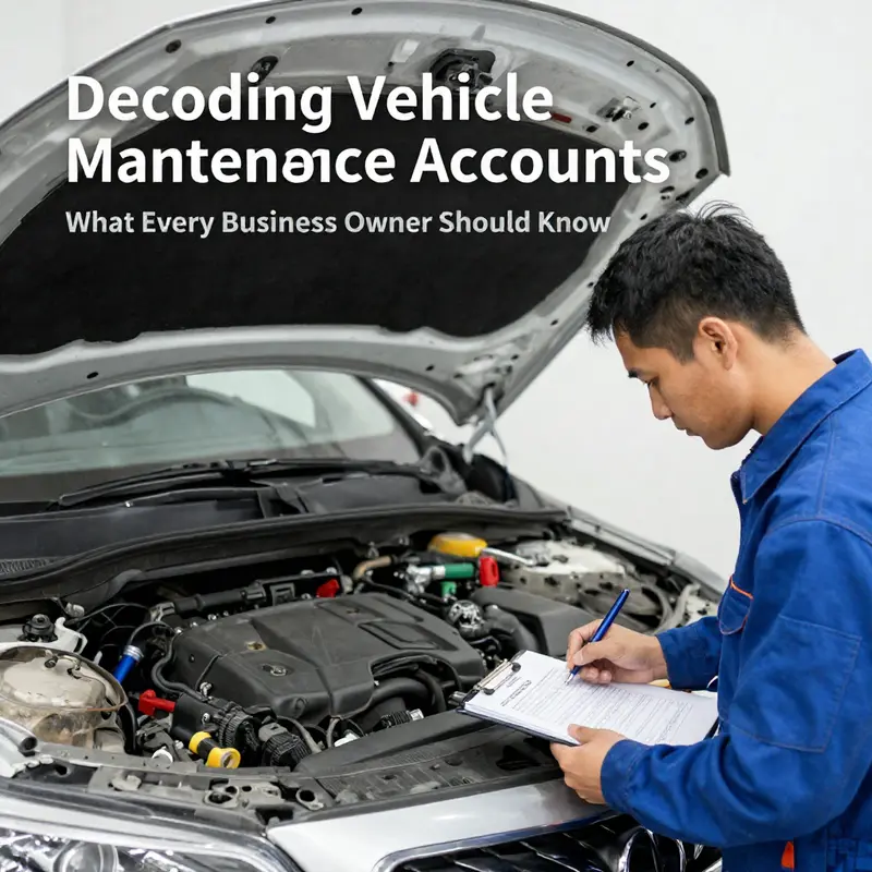 A business owner analyzing financial reports that categorize vehicle maintenance expenses.