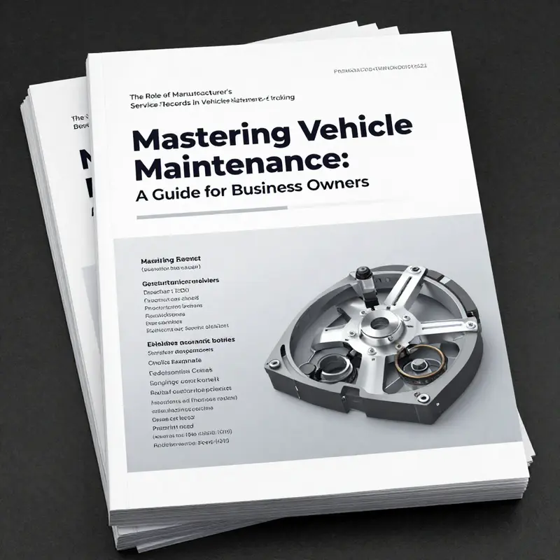 A personal maintenance log showing organized entries for vehicle service and repairs.