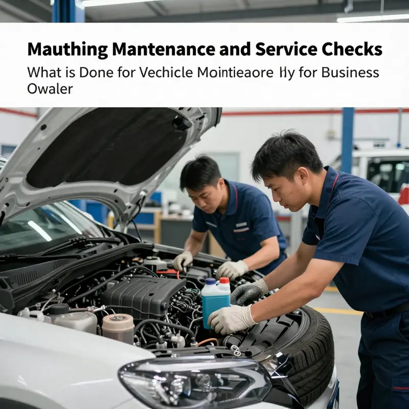 Dealership professionals perform routine checks to ensure vehicle health.