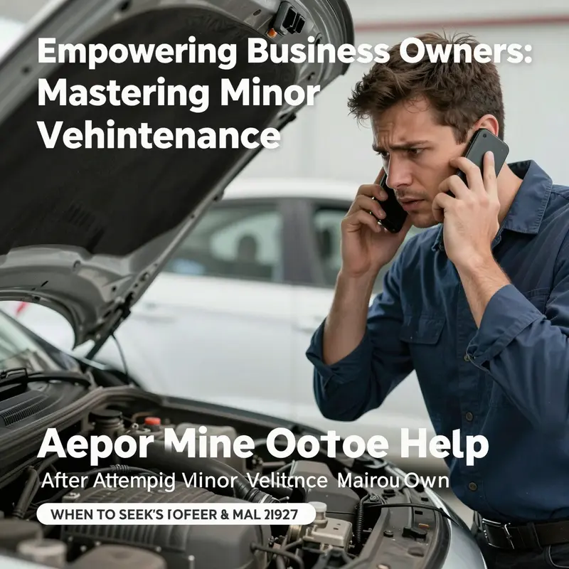 Prioritizing safety with protective gear during minor vehicle maintenance.