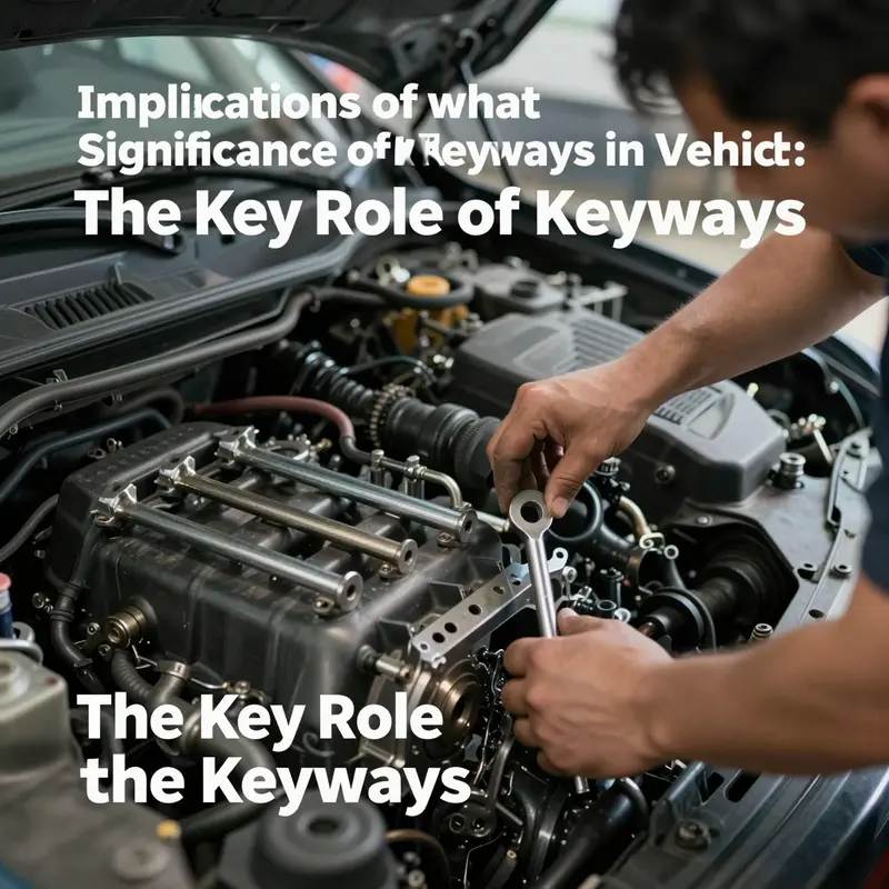 Keyway and key system essential for torque transmission in vehicles.