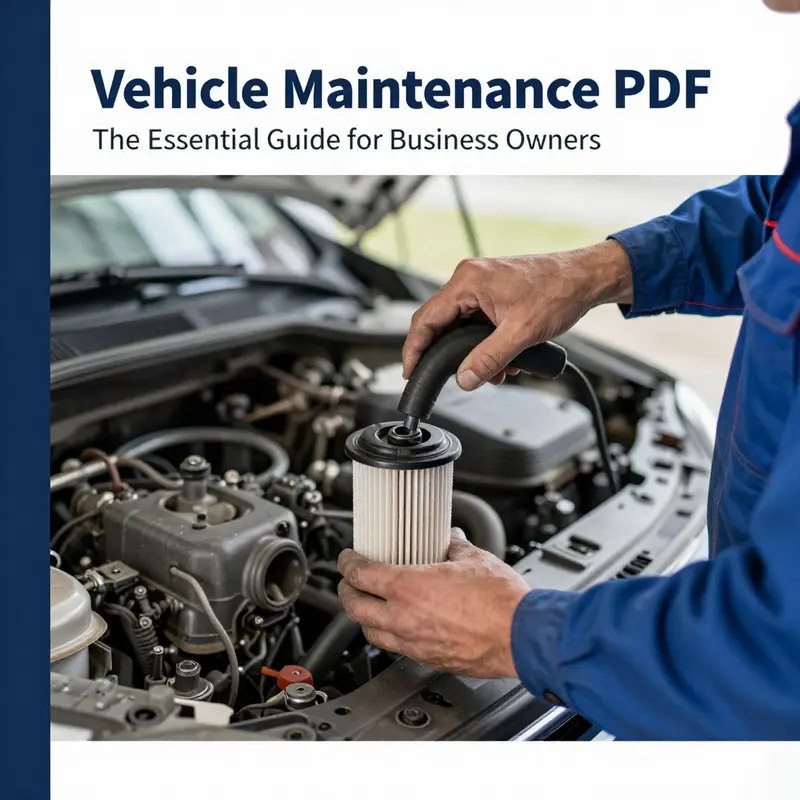 An overview of a Vehicle Maintenance PDF illustrating its crucial role in vehicle care.