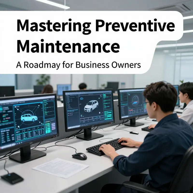 An infographic explaining the fundamental aspects of preventive maintenance for vehicles.