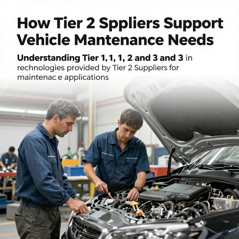 A visual representation of the tiered structure in vehicle maintenance supply chain.