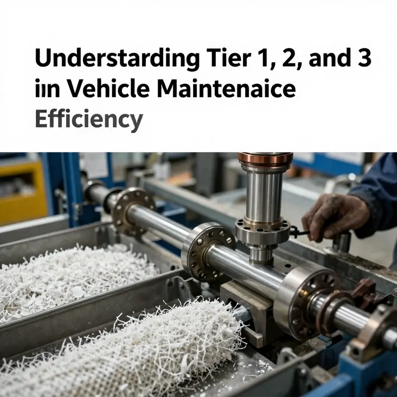 A visual representation of the tiered structure in vehicle maintenance supply chain.