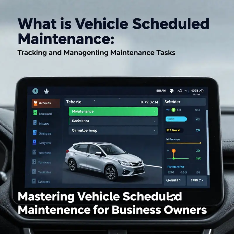 Overview of scheduled maintenance process at a professional service station.