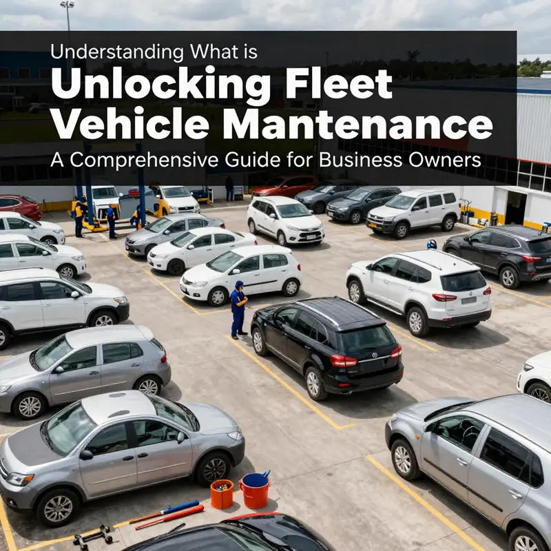 A fleet yard reflecting the importance of regular vehicle maintenance practices.
