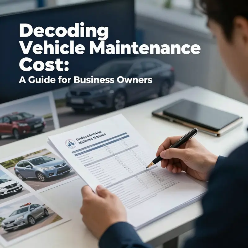 A business owner examining vehicle maintenance costs, highlighting the importance of understanding the basics.