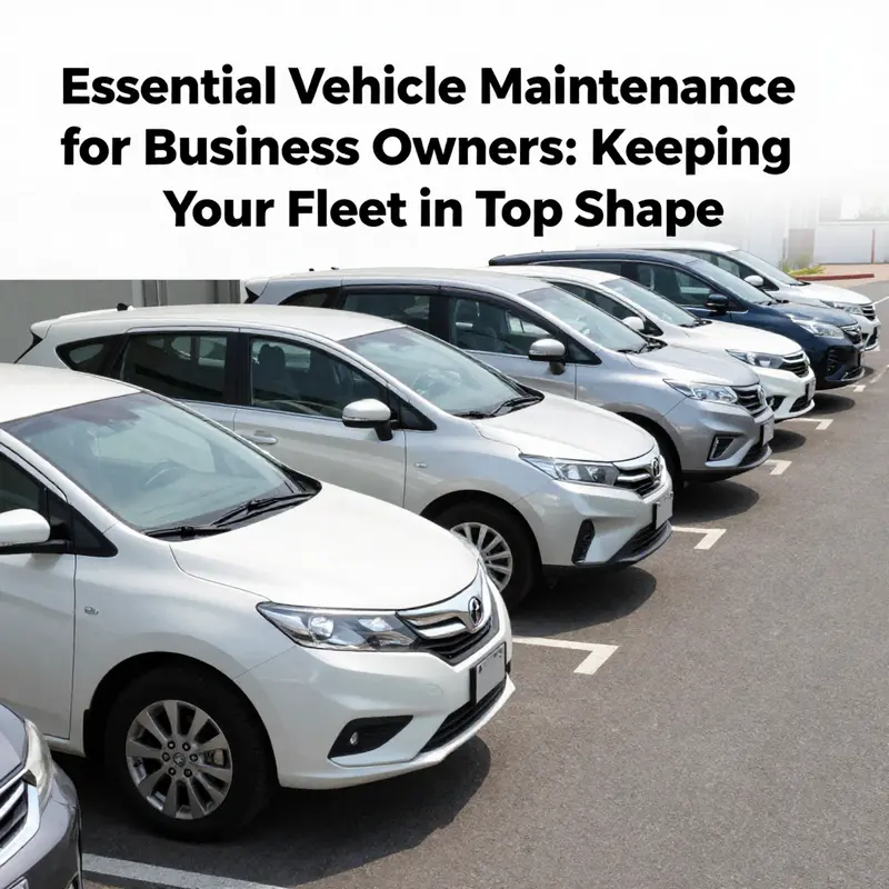 A fleet of vehicles showcasing their readiness for business, emphasizing the significance of regular maintenance.