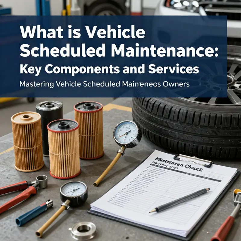 Overview of scheduled maintenance process at a professional service station.