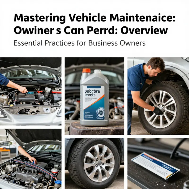 An overview of essential vehicle maintenance tasks that owners can perform.