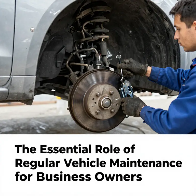 A mechanic performing critical safety checks on a vehicle’s brakes, underscoring the importance of regular maintenance.