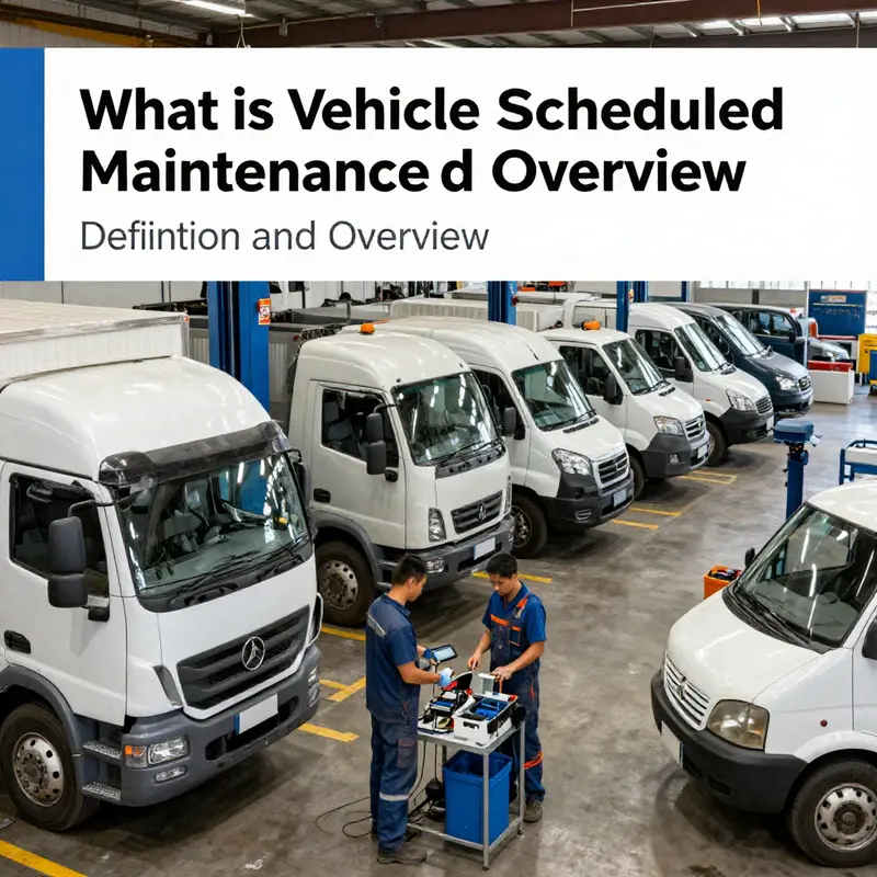 Overview of scheduled maintenance process at a professional service station.