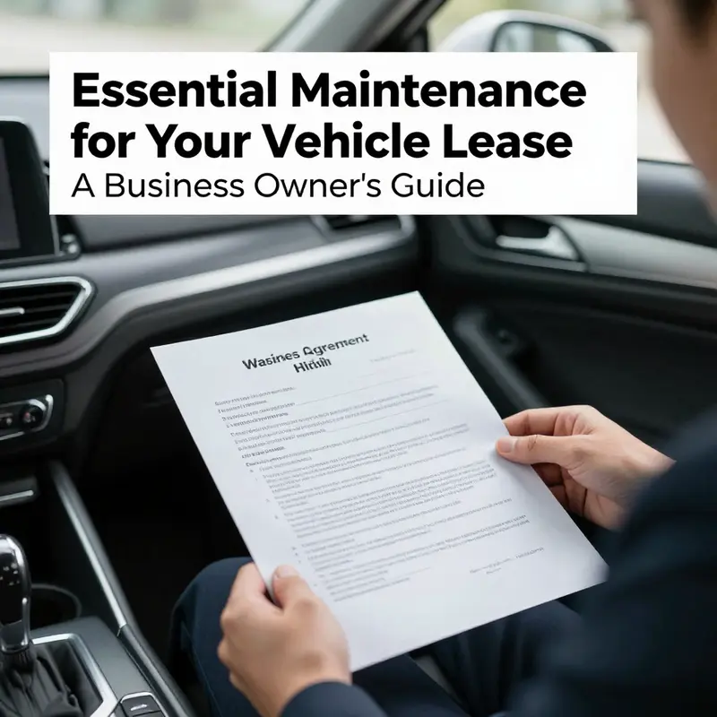A mechanic performing essential maintenance on a leased vehicle.