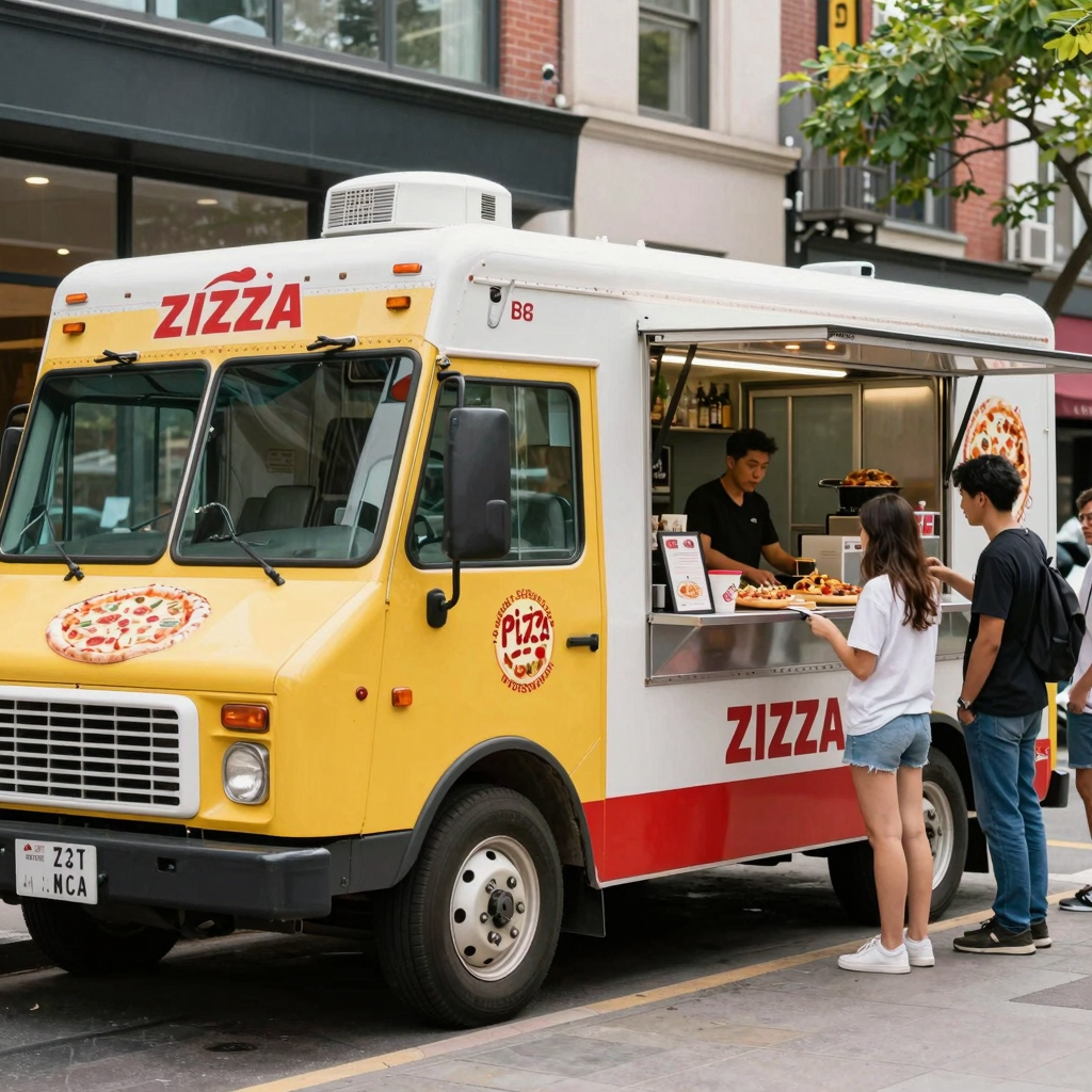 Well-Maintained Pizza Truck