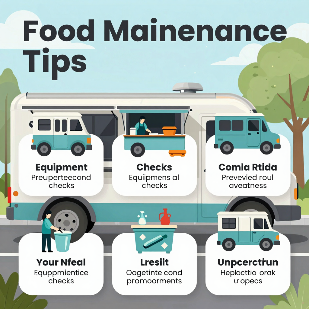 Infographic on food truck maintenance tips Food Truck Maintenance Tips