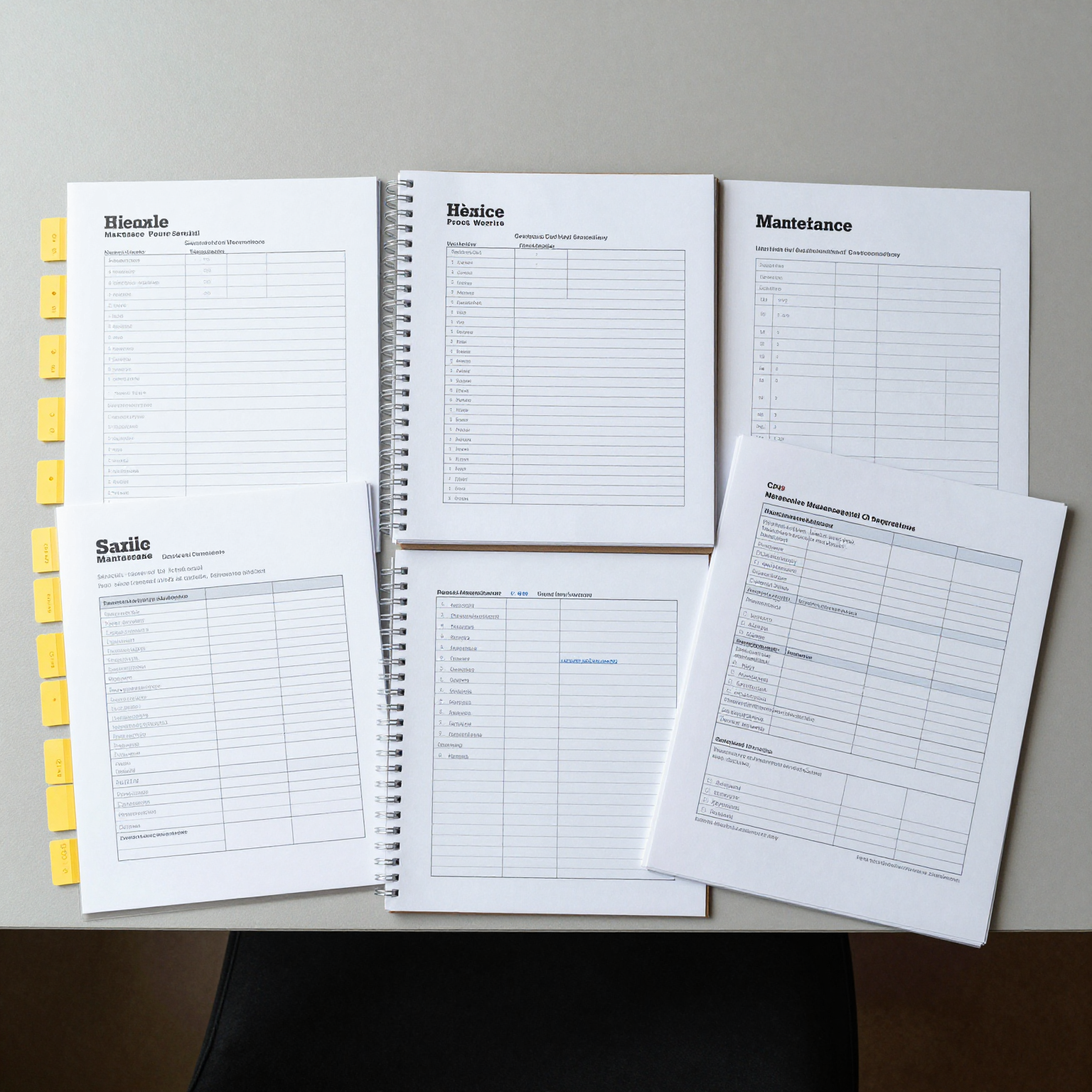 Organized Vehicle Maintenance File