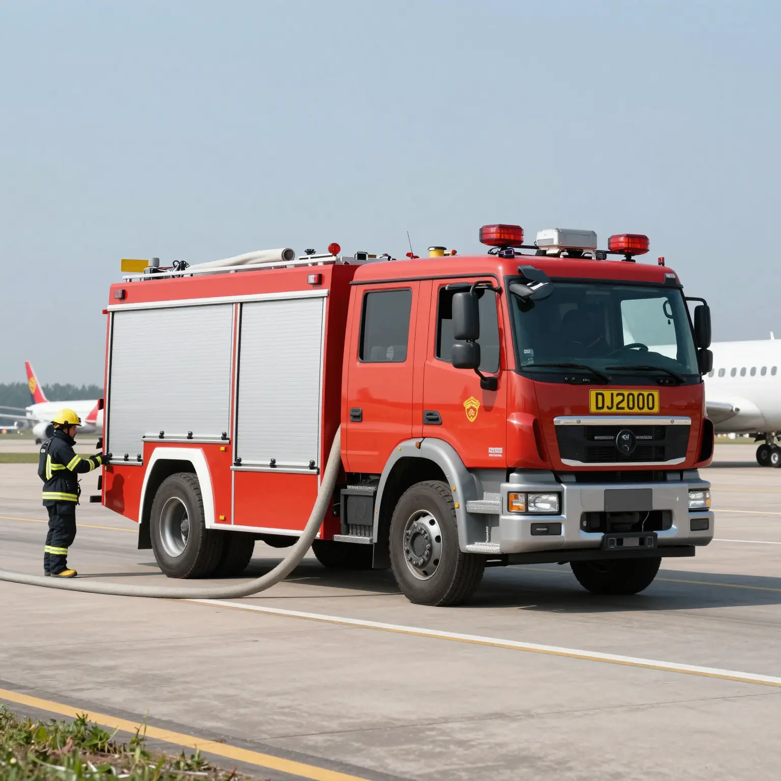 High-Tech Airport Fire Truck
