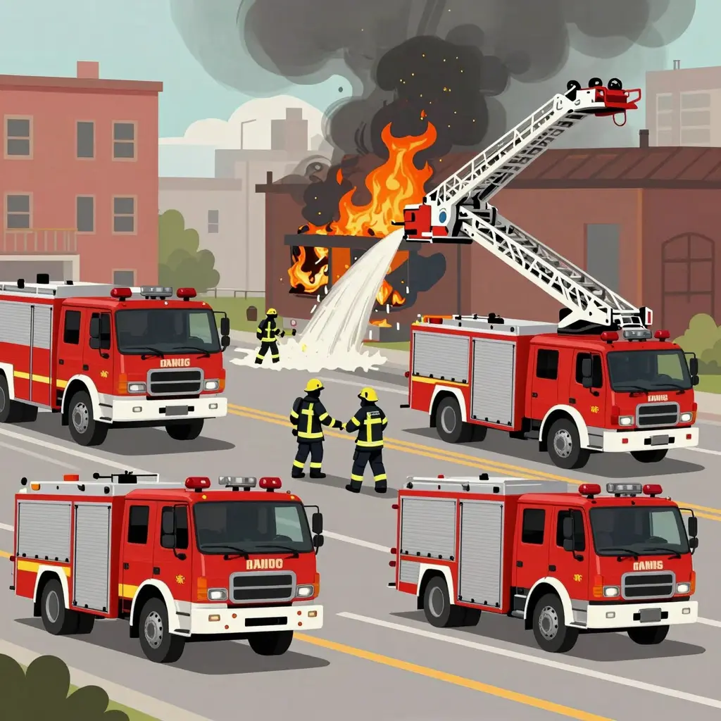 Fire Apparatus in Action