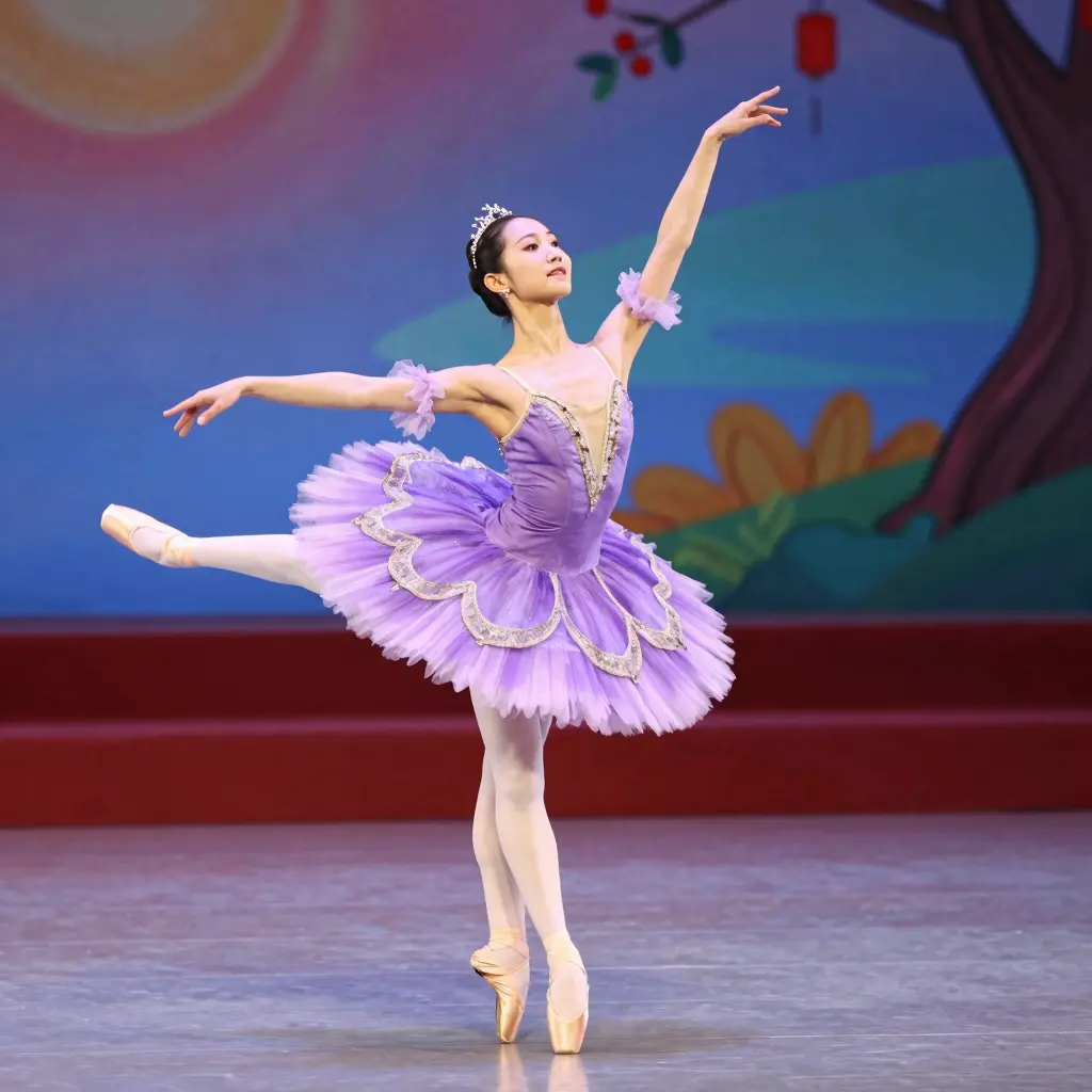Dancer in Purple Tutu